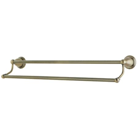 Heritage 24 Dual Towel Bar, Antique Brass